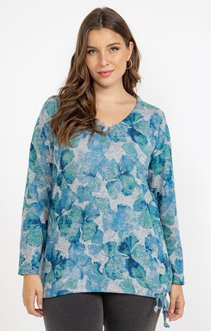Tee-shirt maille chaude imprimé