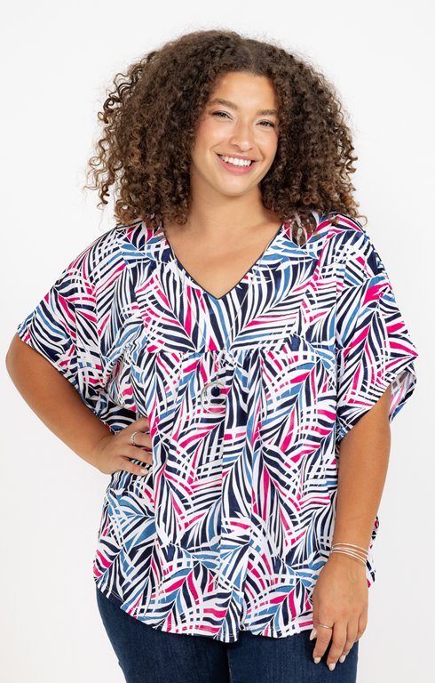 Ponchon encolure V avec collier 