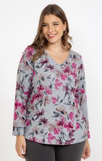 Tee-shirt maille chaude imprimé
