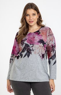 Tee-shirt maille chaude imprimé