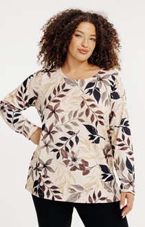 Tee-shirt maille chaude imprimé