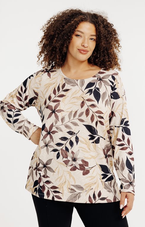 Tee-shirt maille chaude imprimé