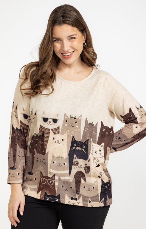 T-Shirt manches longues avec strass