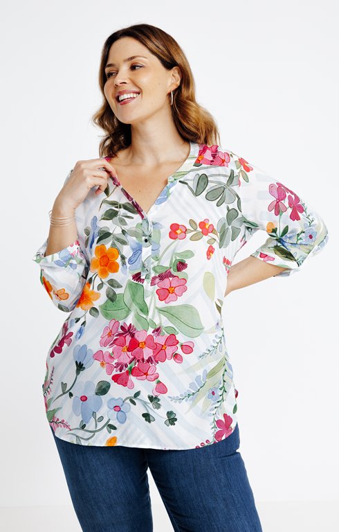 Chemisier encolure tunisienne