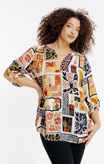 Chemisier encolure tunisienne