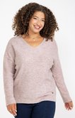 Pull col V avec strass
