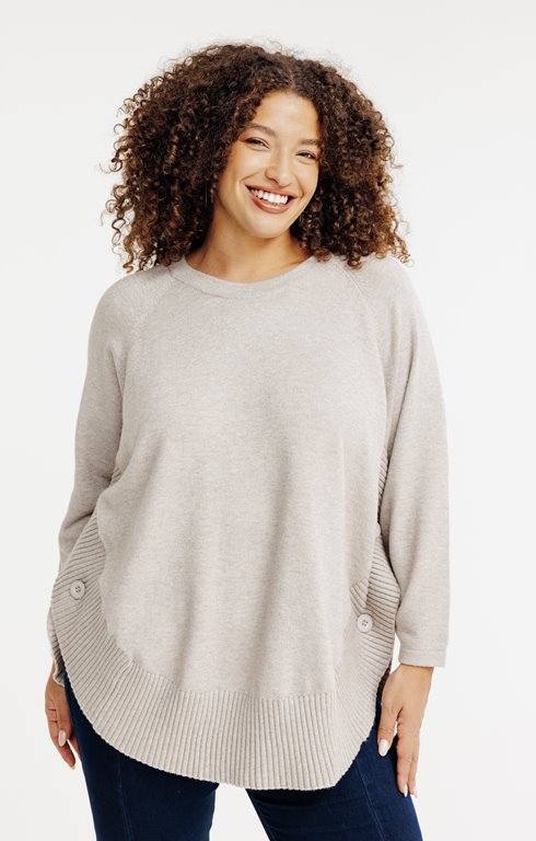 Pull forme poncho