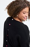 Pull avec boutons au dos
