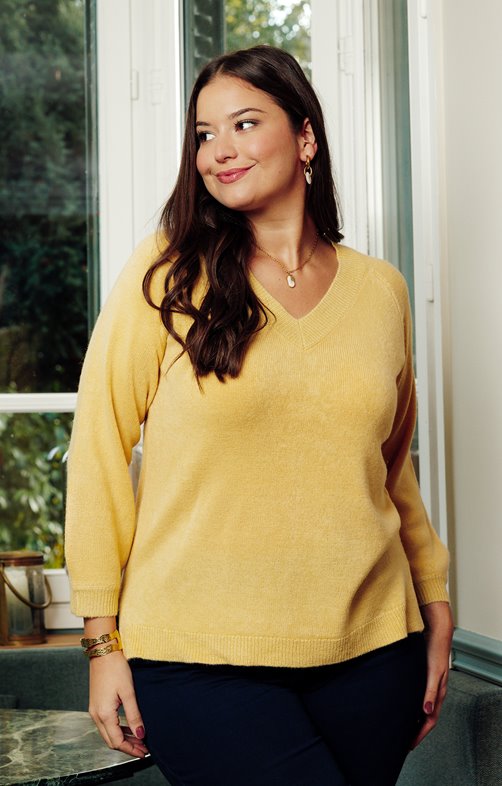 Pull avec fil fantaisie