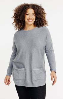 Pull uni avec poches