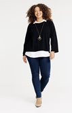 Pull 2-en-1 avec collier