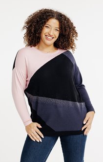 Pull patch avec strass