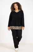 Pull 2-en-1 imprimé léopard