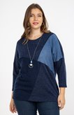 Pull patch en jean