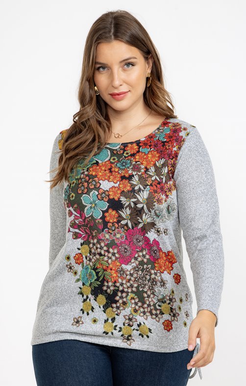 Pull imprimé fantaisie