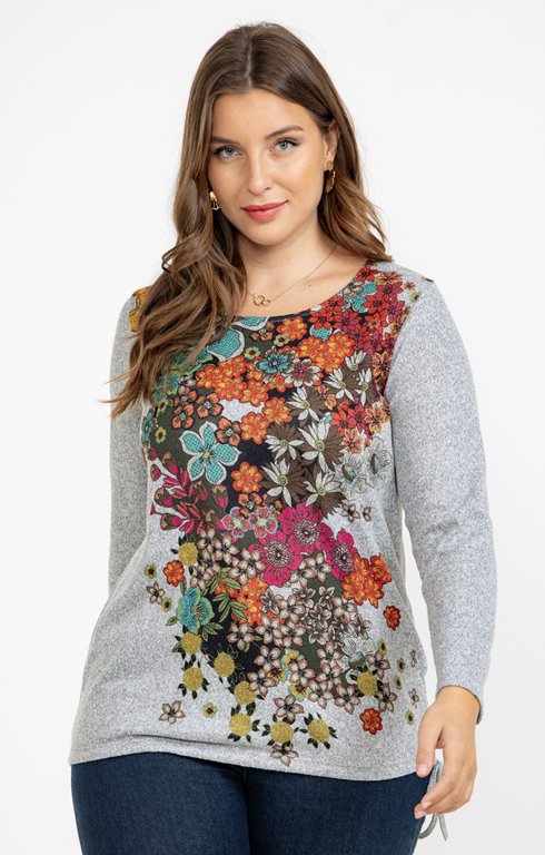 Pull imprimé fantaisie
