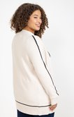Cardigan avec détail contrasté