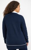Cardigan avec détail contrasté