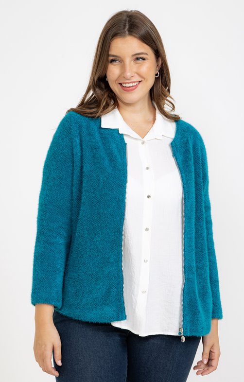 Gilet fluffy uni