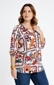 Chemisier encolure tunisienne