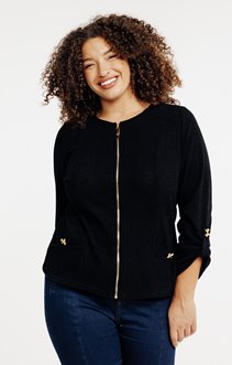 Cardigan zippé