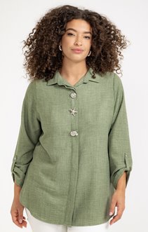 Chemise avec boutons fantaisies