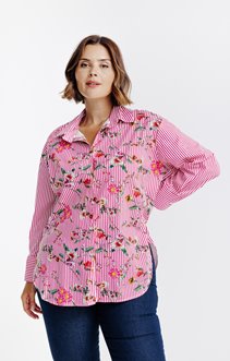 Chemise imprimée à rayures