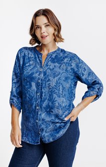 Chemise en jean avec glitter
