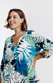 Chemisier imprimé végétal