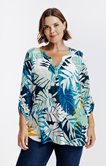 Chemisier imprimé végétal