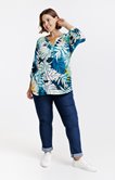 Chemisier imprimé végétal