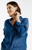 Chemise en jean imprimée 