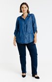 Chemise en jean imprimée 
