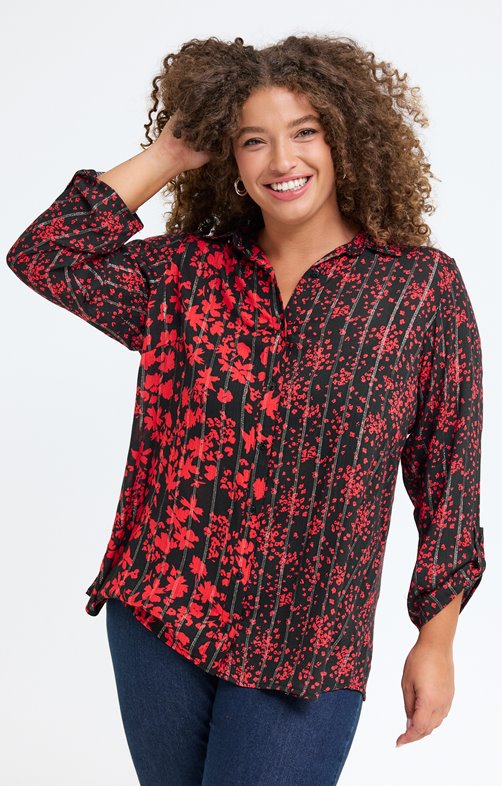 Chemise imprimée patch