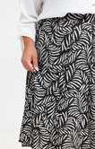 Jupe évasée imprimé fougère