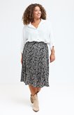 Jupe évasée imprimé fougère
