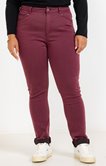 Pantalon droit effet satin