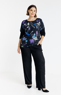 Pantalon maille froissée légère