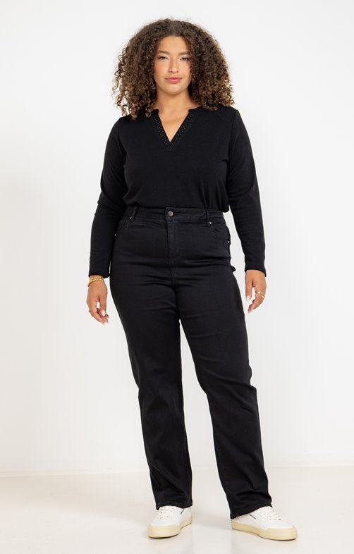 Pantalon 5 poches uni