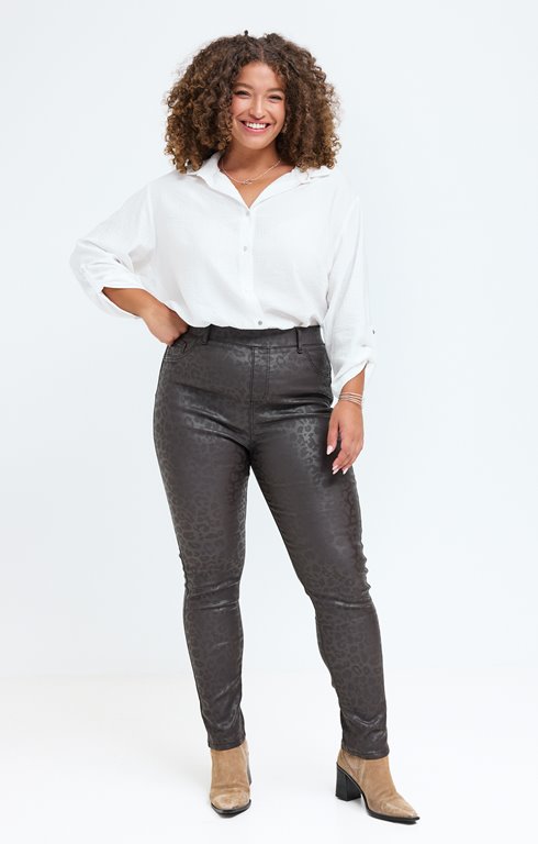 Tregging polaire imprimé léopard