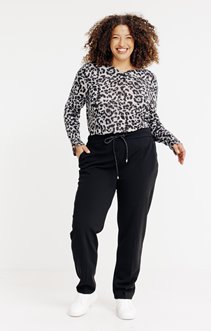 Pantalon droit forme jogging brillant