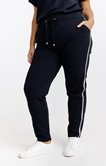Pantalon style jogging bande paillette