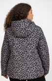 Doudoune imprimé léopard