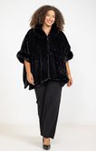 Poncho doux fausse fourrure