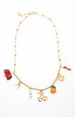 Collier avec pendentifs fruits