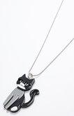 Sautoir ludique chat marinière