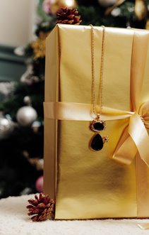 Sautoir chat avec noeud