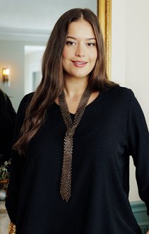 Bijou cravate strass