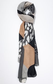 Foulard léger imprimé animalier