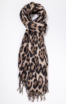 Echarpe douce imprimé léopard